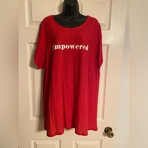 Red Empowered Tee